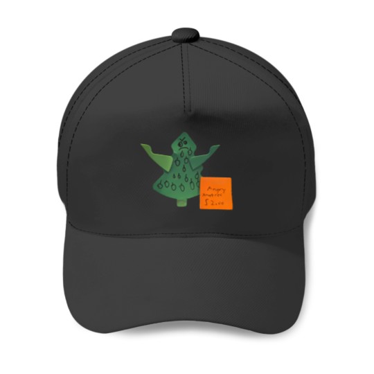Discover Angry Xmas Tree Baseball Caps