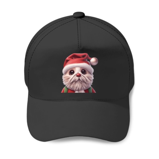 Discover Cute Dog Santa Claus Baseball Caps
