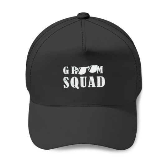Discover Groom Squad Groomsmen Funny Stag Bachelor Party Baseball Caps