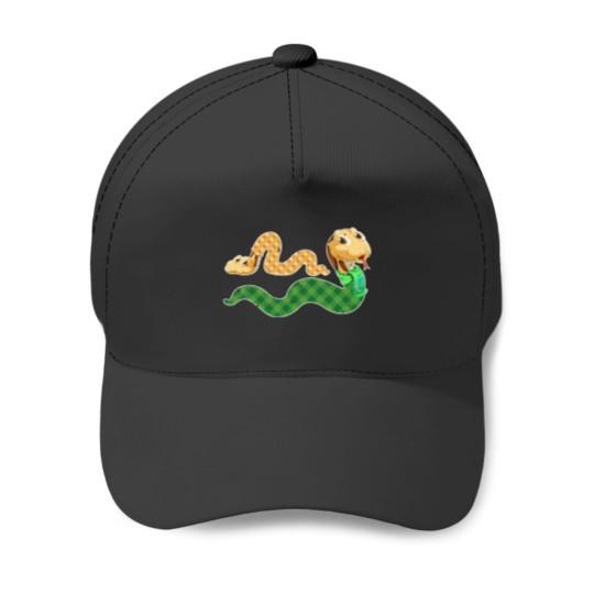 Discover Drawing of Snakes with Clothes for Snakes lovers Baseball Caps