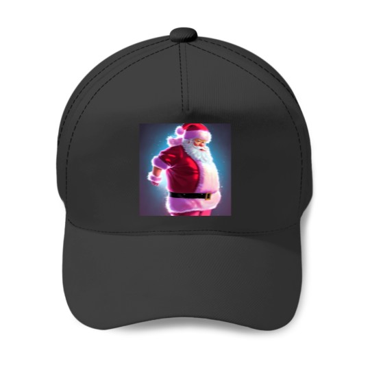Discover Abstraction Santa Claus Painting Funny Kawaii Pink Glasses White Beard 31 Baseball Caps