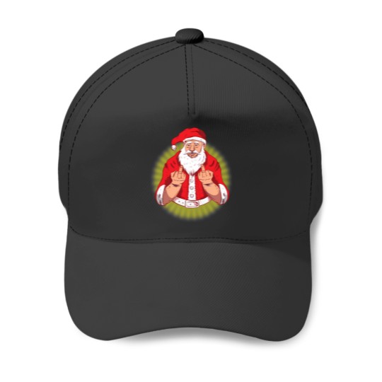 Discover Angry Santa Claus Baseball Caps