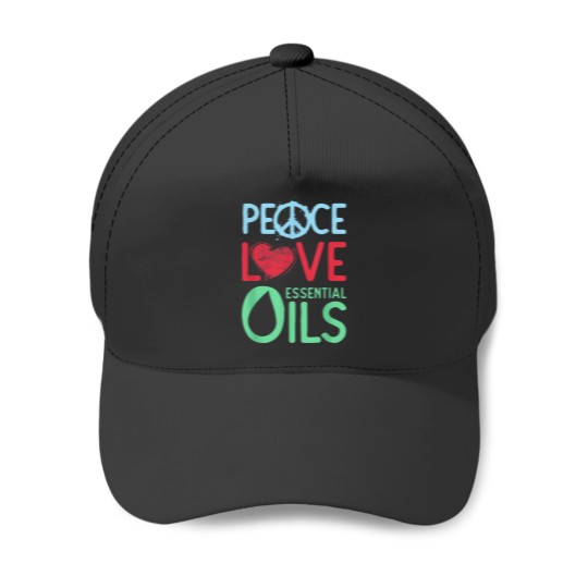 Discover Essential Oils Peace love Essential Oils Shirt Baseball Caps