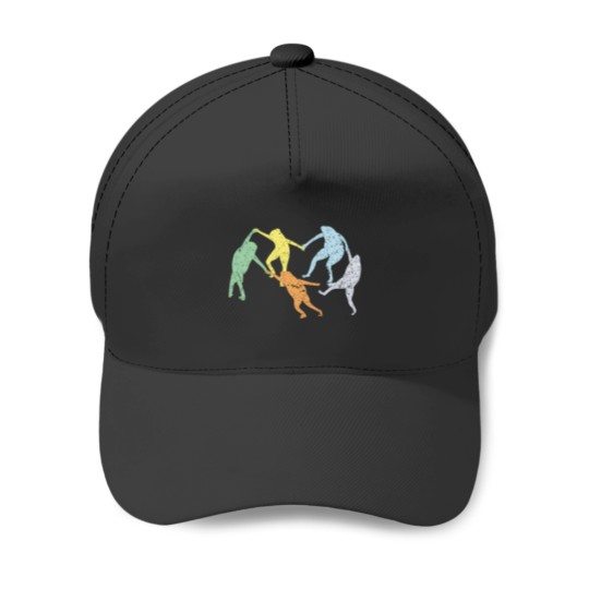 Discover Pastel frog dance Baseball Caps