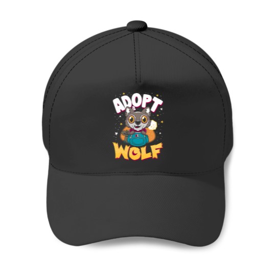 Discover Adopt A Wolf- Creepy Cute Cartoon - Kawaii Werewolf Baseball Caps