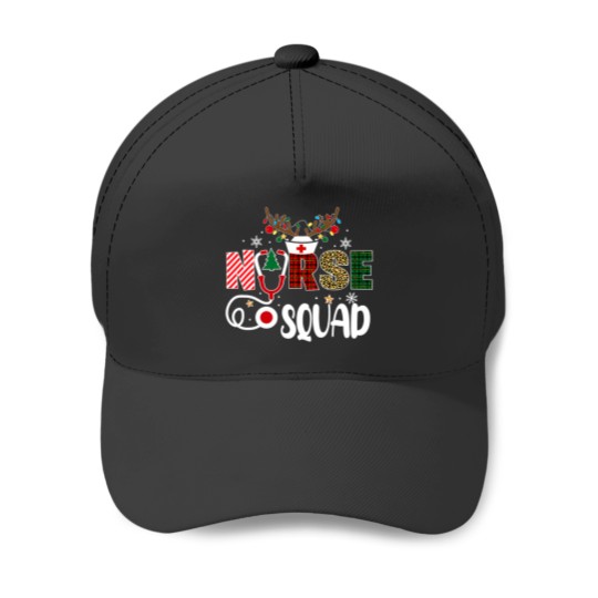 Discover Christmas Nurse Crew Squad Xmas Nursing Pajamas Baseball Caps