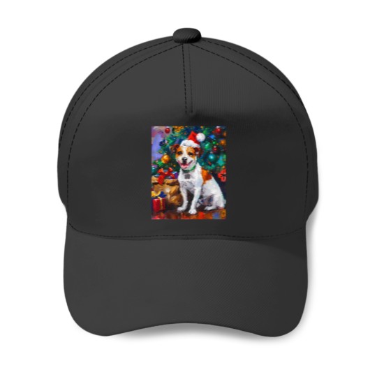 Discover Jack Russell Terrier Yuletide Greetings Baseball Caps