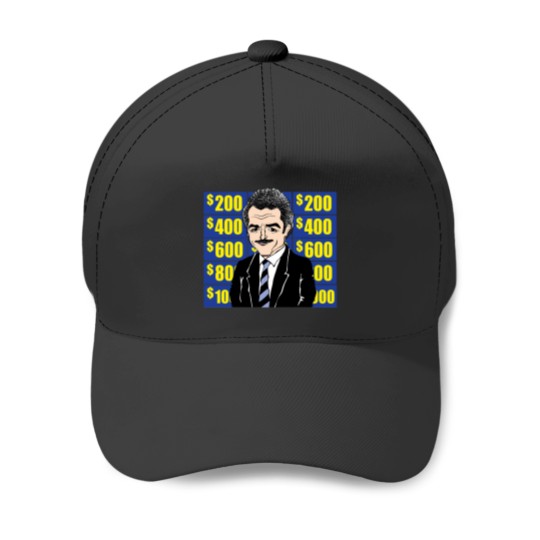 Discover JEOPARDY GAME SHOW HOST FAN ART Baseball Caps