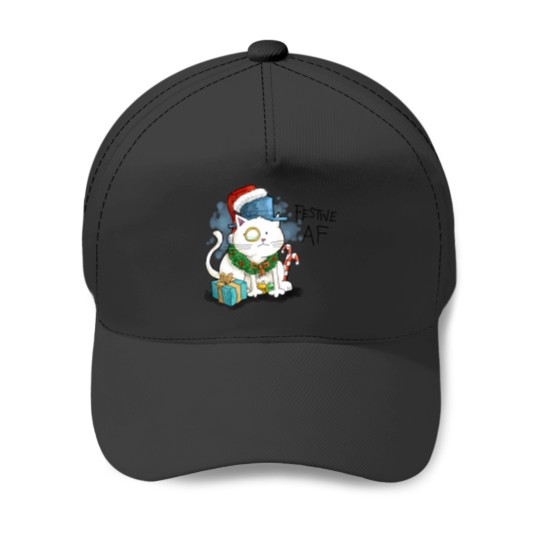 Discover Dapper Cat - Festive Af Baseball Caps