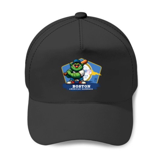 Discover Boston Baseball Mascot Baseball Cap