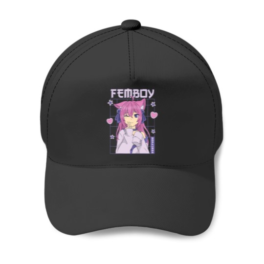 Discover Femboy Anime Cute Little Femboy Baseball Caps