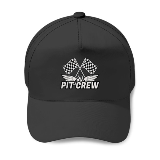 Discover Pit Crew - Race Day Baseball Caps