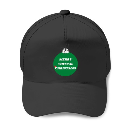 Discover Merry Virtual Christmas Bauble Baseball Caps