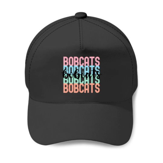 Discover bobcats team mascot school spirit game night Baseball Caps
