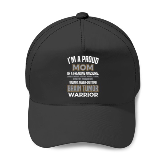 Discover proud mom brain tumor awareness survivor women girl Baseball Caps