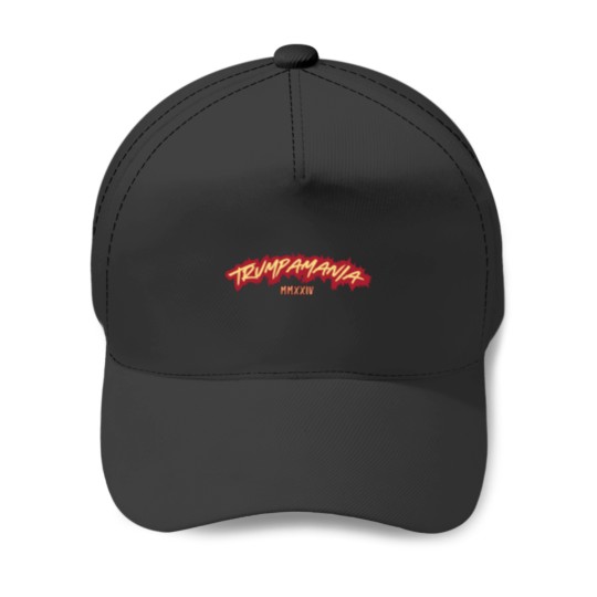 Discover Trumpamania 2024 Baseball Caps, Trumpamania MMXXIV, Trump for President 2024 Baseball Caps