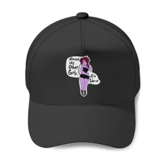 Discover Im Not Like Other Girls Im Worse Devil Girl Baseball Caps