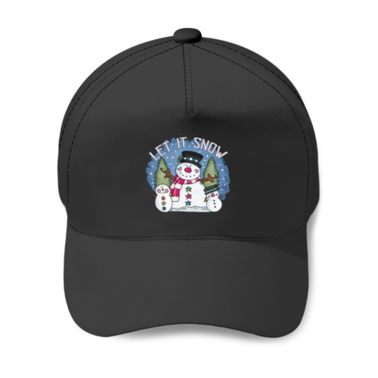 Discover Let it Snow - Christmas Snowmen Classic Baseball Caps