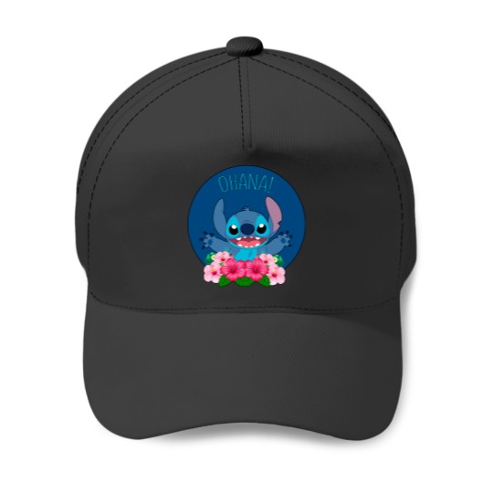 Discover Ohana Stitch Baseball Cap