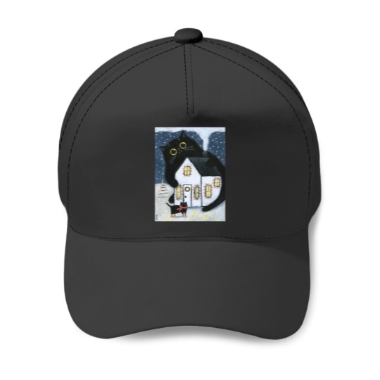 Discover The Yule Cat Baseball Caps
