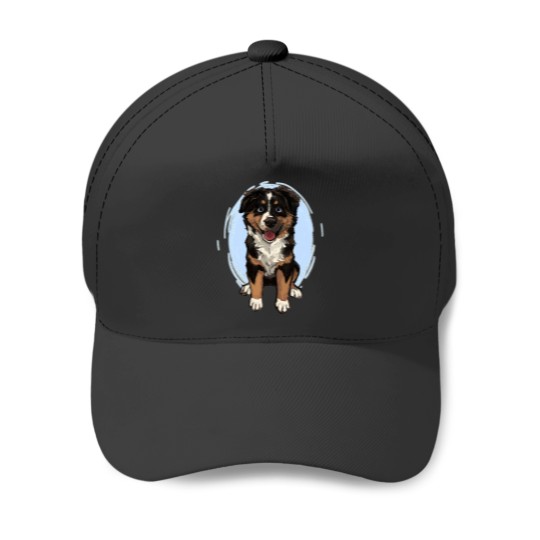 Discover Smiley Aussie Pup Baseball Caps