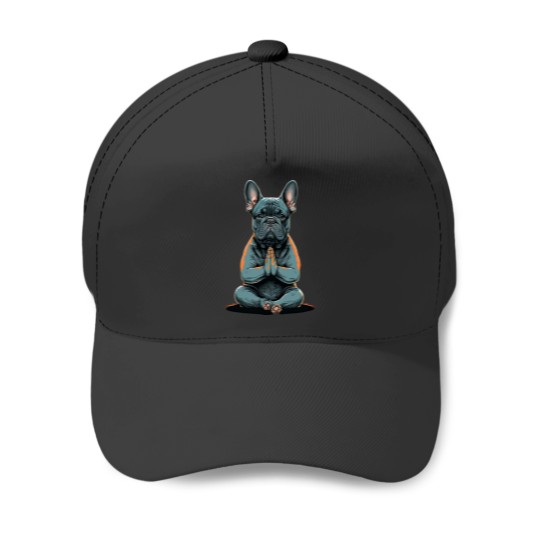 Discover Funny French Bulldog Frenchie Yoga Baseball Caps