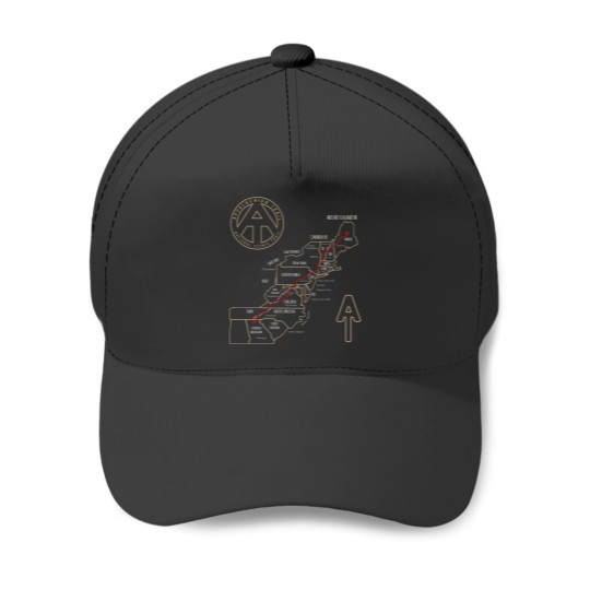 Discover Appalachian Trail Hiking Map Outdoor Adventure Trailing Baseball Caps