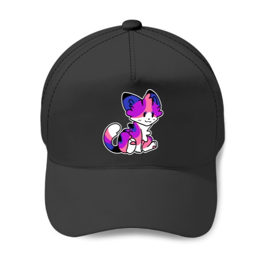 Discover Genderfluid Pride Cat Baseball Caps