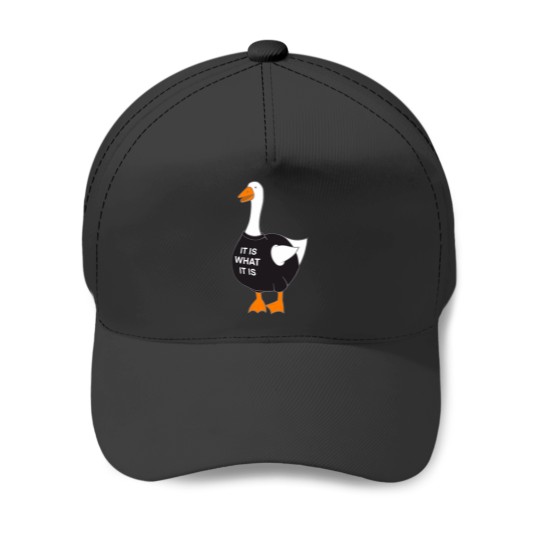 Discover AnGoose It Is What It Is Goose Essential Baseball Caps