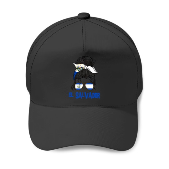 Discover El Salvador For Girl Salvadoran Flag for Women Salvadorian Baseball Caps