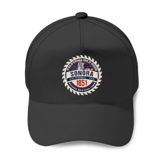 Discover Sonora California Historic Gold Rush Town Souvenir Baseball Caps