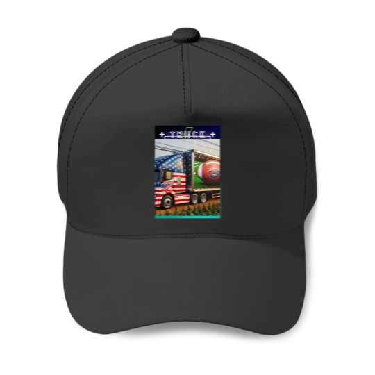 Discover Truck World Baseball Caps