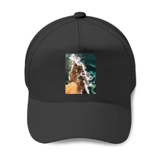 Discover natural pool in manly beach australia Graphic Baseball Caps