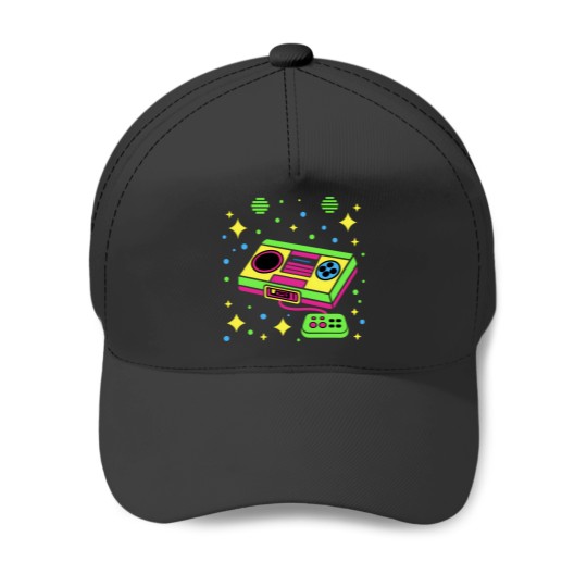 Discover 80S Old Game Console System 2 Baseball Caps