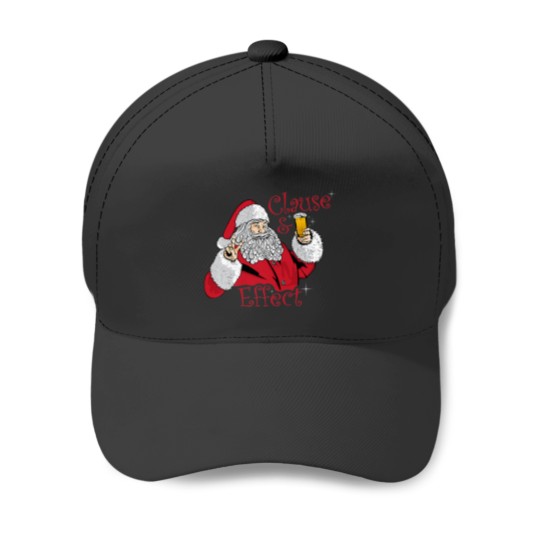 Discover Clause and Effect Santa Drinking Baseball Caps