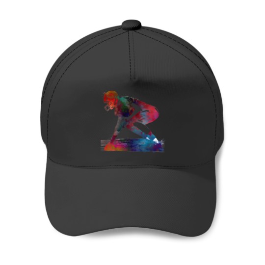 Discover American Football Player Football Sport 2 Baseball Caps