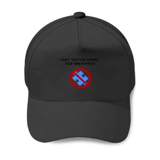 Discover I Eat Autism Moms Essential Baseball Caps