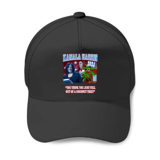 Discover Kamala Harrisss Coconut Tree Baseball Caps