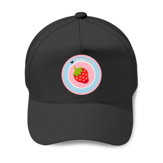 Discover Sweet Summer Lovin_ Strawberry Edition Baseball Caps