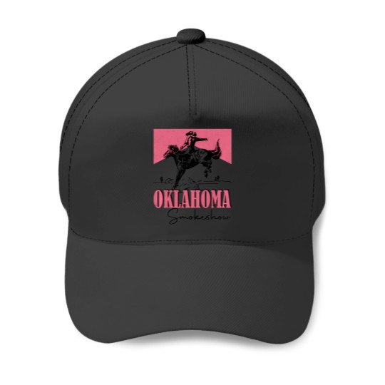 Discover Oklahoma Smokeshow Western Oklahoma Smokeshow Cowboy Rodeo Baseball Caps