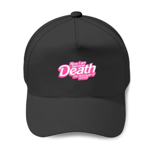 Discover Barbenheimerss Quote I am become Death Destroyer of Worlds Barbiess x Oppenheimer TShir Baseball Caps