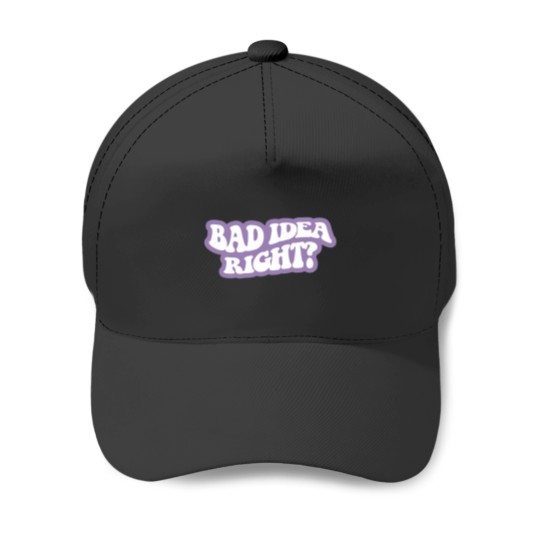 Discover bad idea right White 4 Baseball Caps