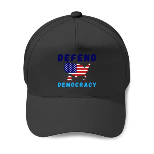 Discover Defend Democracy Protect Votingss Rights Save Vote Electionss Election Baseball Caps