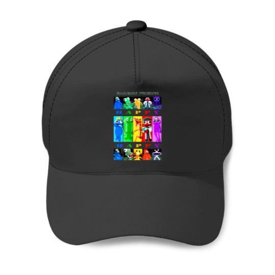 Discover Rainbow Friends Happy Happy Baseball Caps