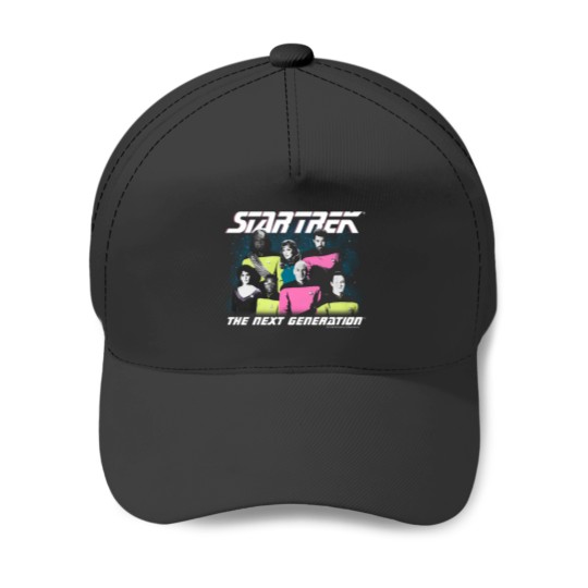 Discover Stars Treks The Next Generation Neons Pop Crew Portrait Baseball Caps