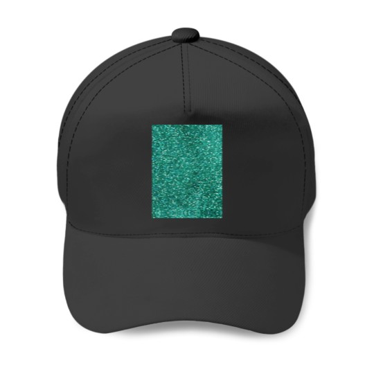 Discover Sparkly Mermaid Green Aqua Glitter Graphic Baseball Caps
