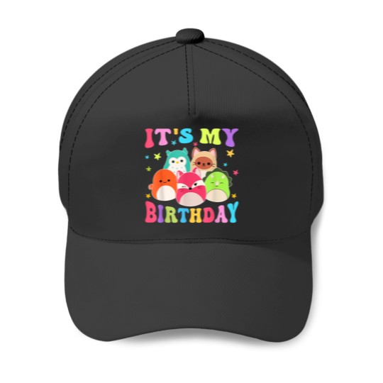 Discover Birthday Squish Squad Great Gifts Cute for Kids Baseball Caps