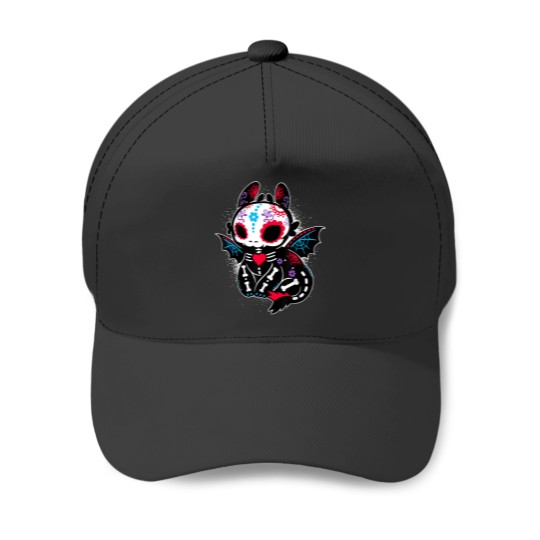 Discover Black Cat Sugar Skull Day Of Dead Mexican Skelet Baseball Caps