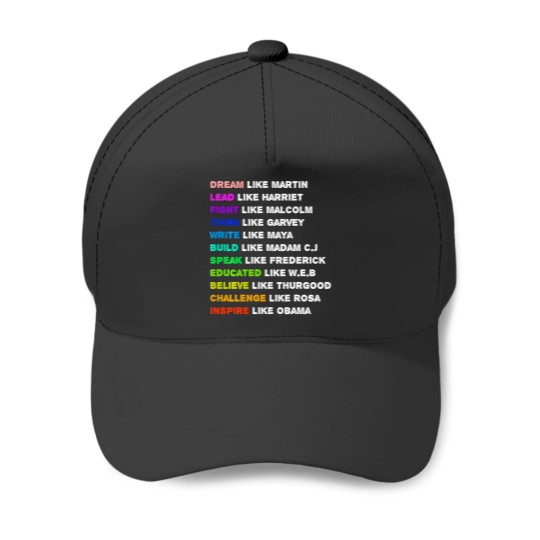 Discover Dream Like Martin Lead Like Harriet Women Black History Gift Baseball Caps