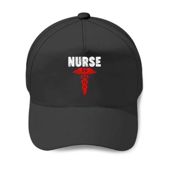 Discover Nurse Logo Baseball Caps